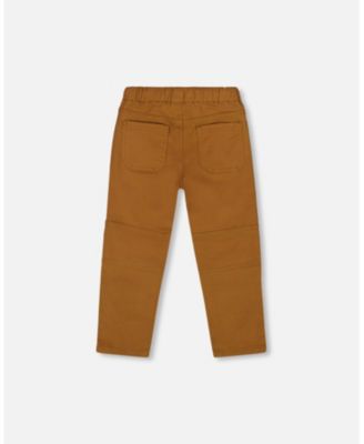 Boys' Twill Jogger Pants with Patch Pockets - Little Kid