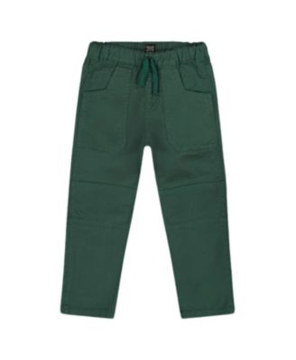 Boys' Twill Jogger Pants with Patch Pockets - Little Kid
