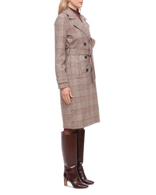 Plaid City Trench Coat