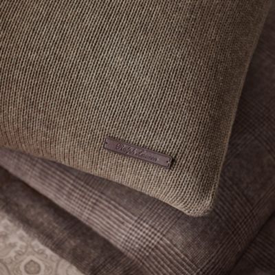 Greer Heathered-Cotton Throw Pillow, 20" x 20"