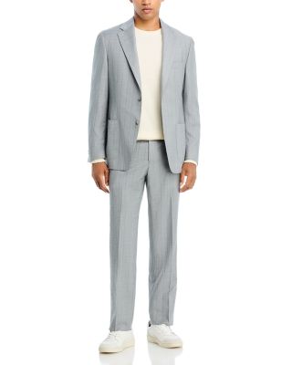 Tonal Stripe Slim Fit Suit Jacket & Pants