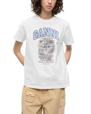 Relaxed Jersey Kitty Graphic Tee