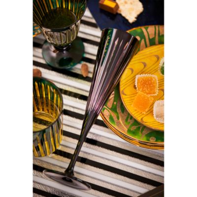 Prism Champagne Flutes, Set of 4, Assorted