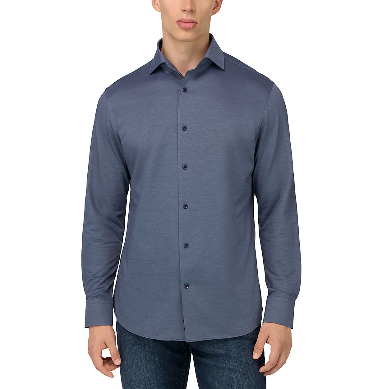 Boggi Milano Regular Fit Japanese Jersey Polo Shirt