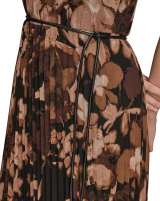 Chiffon Pleated Midi Dress