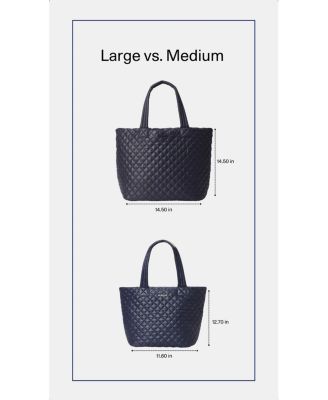 Medium Quilted Nylon Metro Tote Deluxe