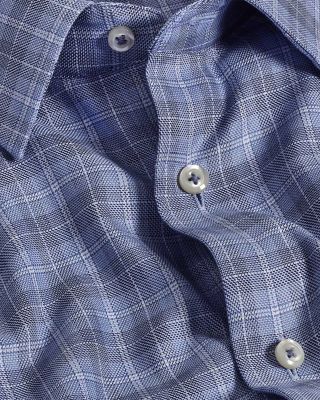 Trim Fit Printed Twill Dress Shirt