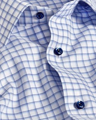 Trim Fit Printed Dobby Dress Shirt