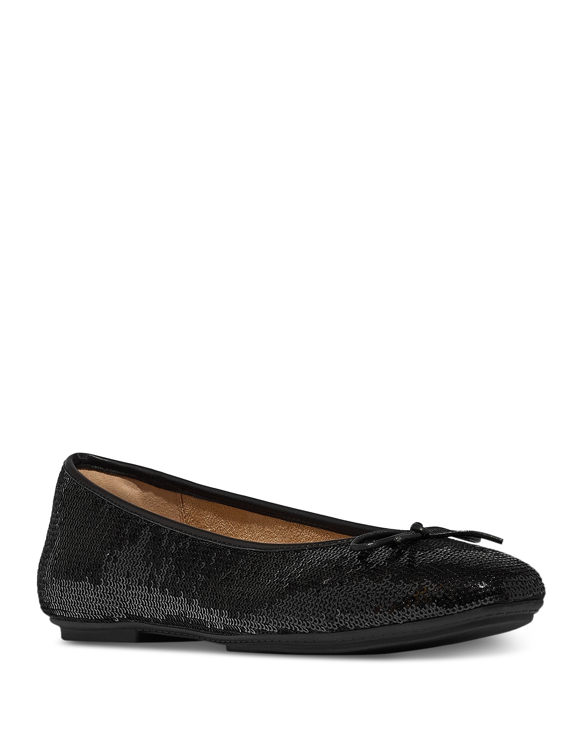 Delicato Bow Sequin Ballet Flats