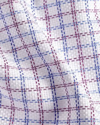 Trim Fit Printed Textured Shirt