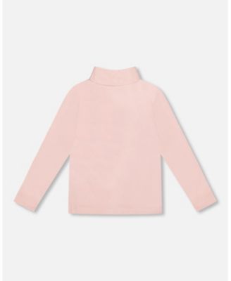  Girls' Super Soft Ribbed Mock Neck Top - Little Kid