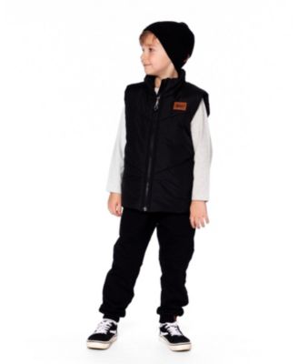 Boys' Quilted Mid-Season Sleeveless Vest - Little Kid