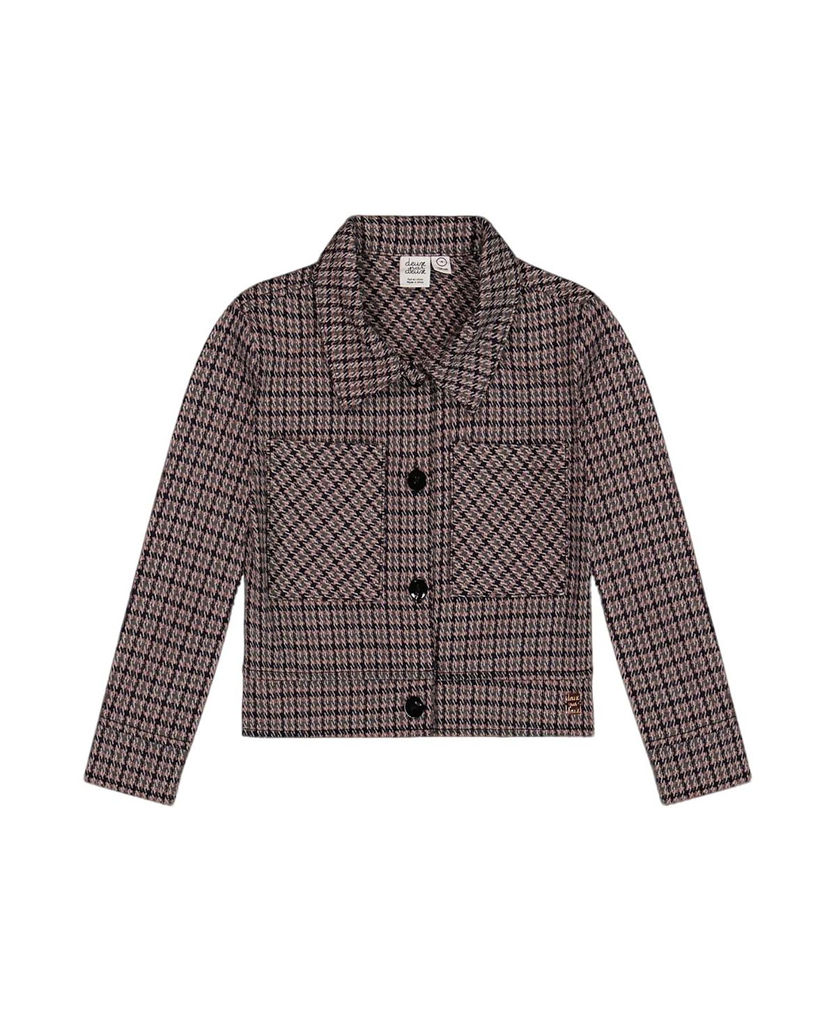 Deux par Deux Girls' Jacquard Knit Jacket - Little Kid