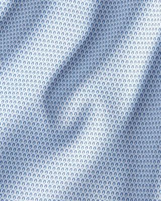 Slim Fit Micro Print Dress Shirt