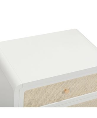 Patty Rattan 2 Drawer Nightstand
