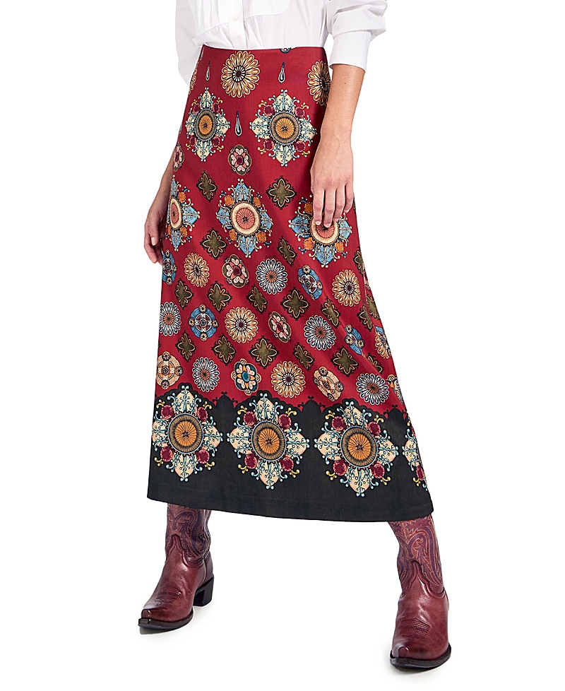 La Doublej A-long Skirt Nucleus Placee Rust In Multi