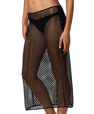 Pointillee Midi Skirt