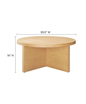 Silas Round Wood Coffee Table