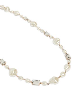 Creso Crystal &amp; Imitation Pearl Choker Necklace