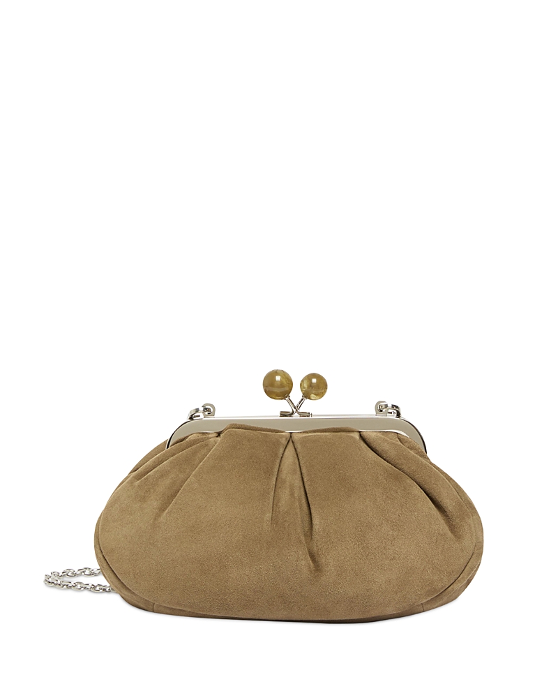 Weekend Max Mara Small Leather Pasticcino Bag In Brown