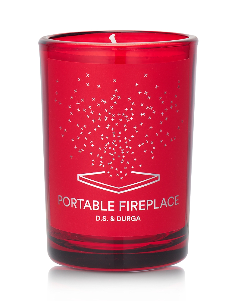 D.s. & Durga Portable Fireplace Candle In Red
