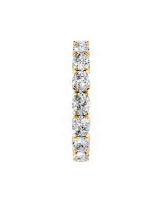 Diamond Oval Cut Eternity Band in 14K Yellow Gold, 2.0 tcw