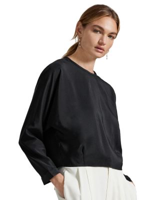 Silk Dolman Sleeve Top