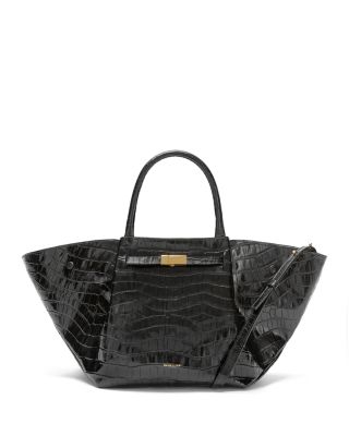 The Mini New York Embossed Leather Tote