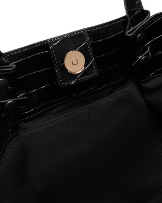 The Mini New York Embossed Leather Tote