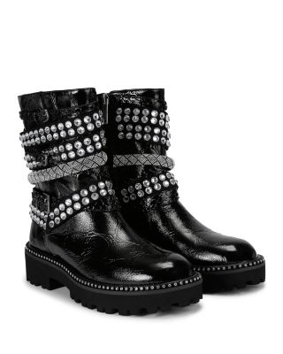 Women's Strappy Studded Boots