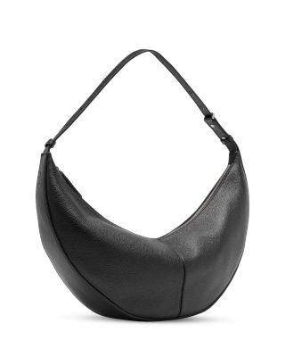 Pebbled Leather Hobo Slide Bag