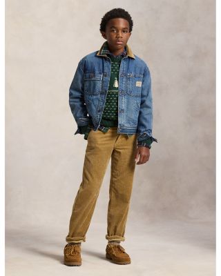 Boys' Straight Fit Cotton Corduroy Pants - Big Kid