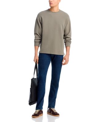 Cotton Waffle Textured Long Sleeve Tee