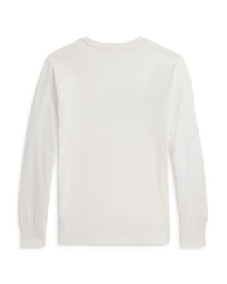 Truck Print Cotton Long Sleeve Tee - Big Kid