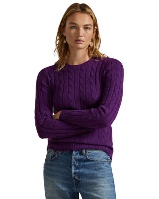 Cable Knit Cashmere Sweater