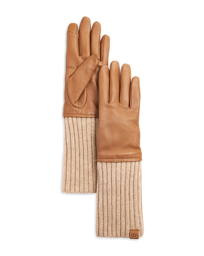 Ugg Luxe Tech Gloves In Brown