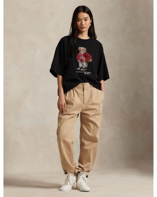 Rhinestone Polo Bear Cotton Jersey Tee