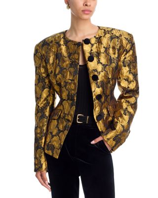 Wanda Metallic Jacquard Blazer