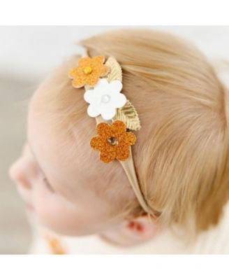 Girl's Boho Floral Glitter Headband 