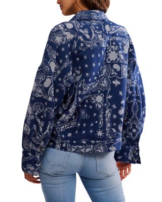 Bandana Jacquard Shirt Jacket