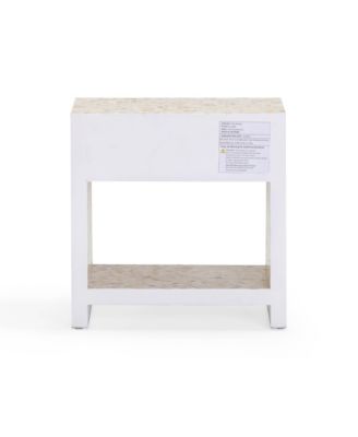 Piara Natural Mother of Pearl Inlaid Nightstand