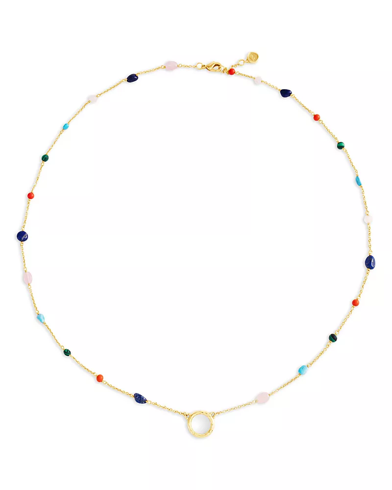 Anabel Aram Milos Bead Station Strand Necklace, 24