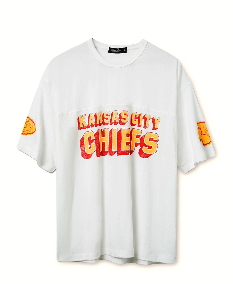 Junk Food Clothing Unisex Nfl Kansas City Chiefs Halfback Jersey Tee In White