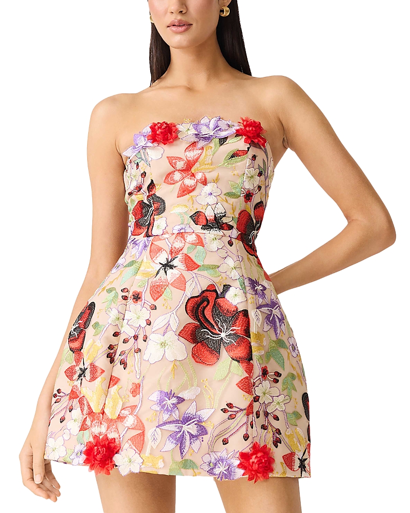 Elliatt Sophie Mini Dress In Neutral