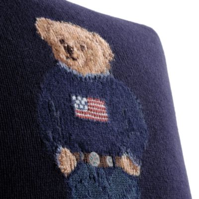 Polo Bear Wool Decorative Throw Pillow, 20" x 20"