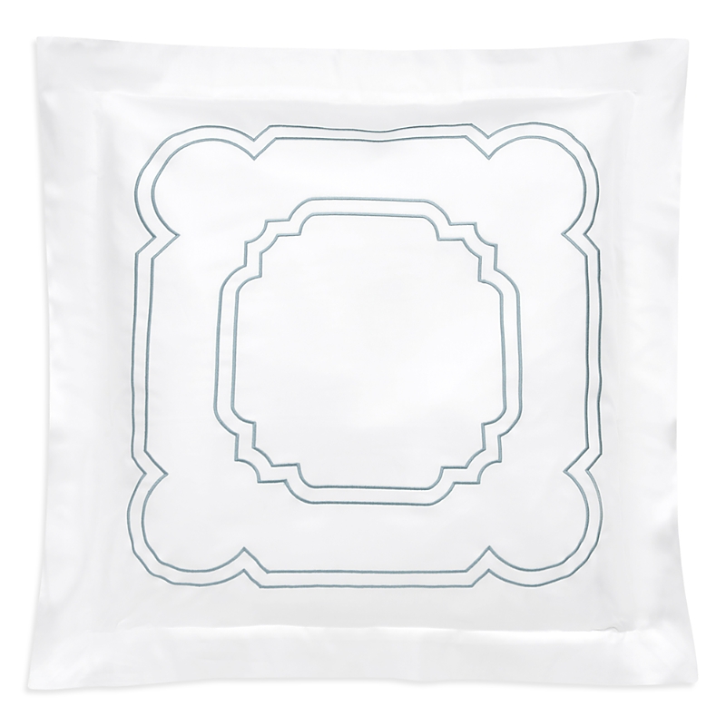 Dea Luxury Linens Artemide Embroidery Euro Sham In White
