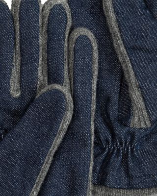 Denim Combo Gloves
