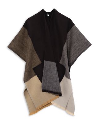 Colorblock Poncho