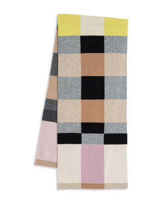 Merino Wool Geo Jacquard Scarf