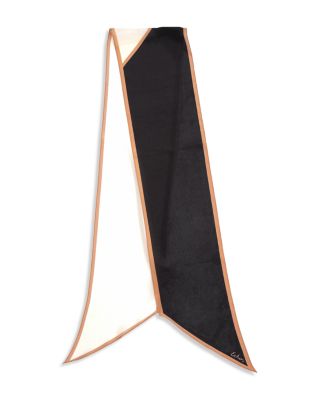 Colorblock Silk Bias Scarf